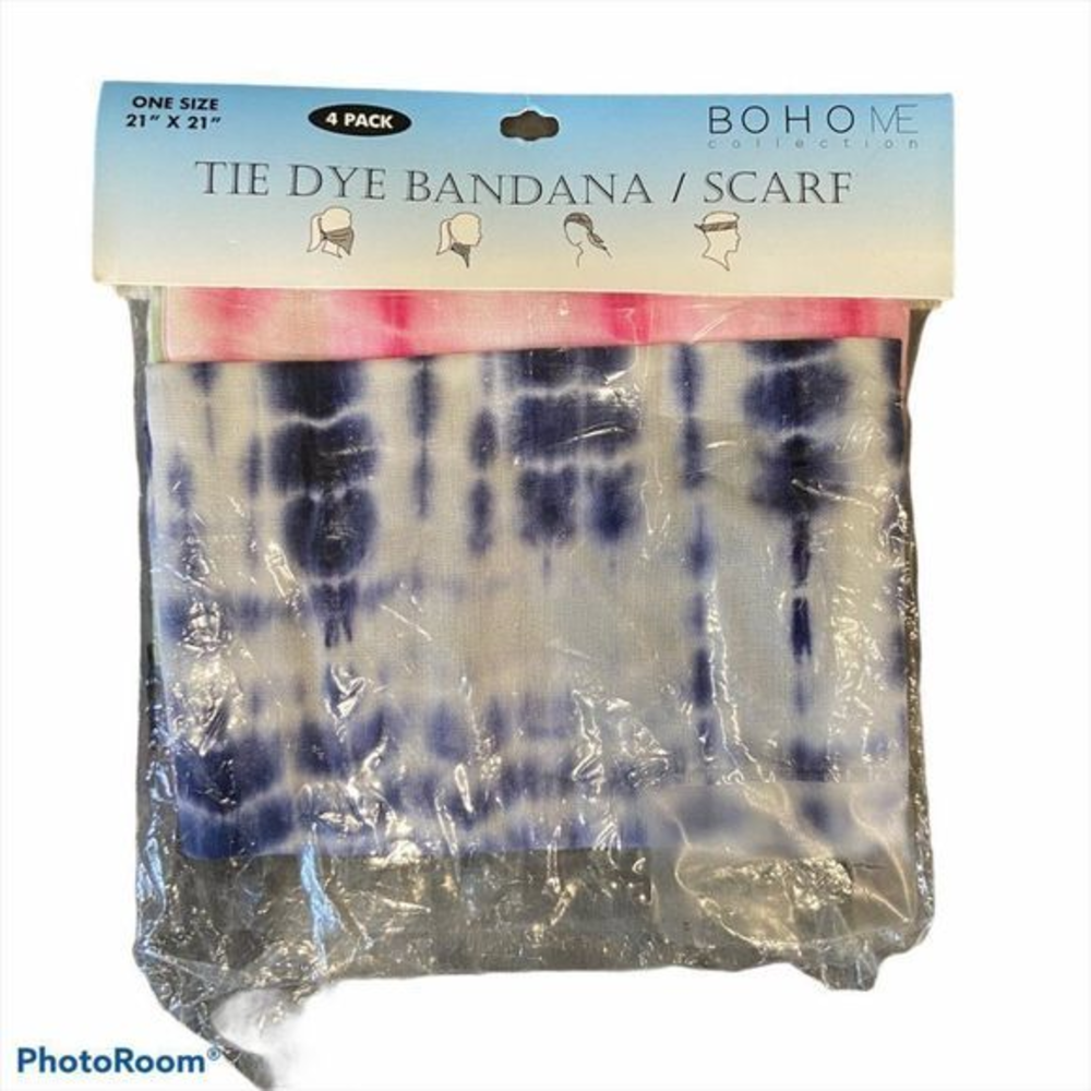 NWT BOHOME Tie Dye Bandana Scarf‎ + Mask